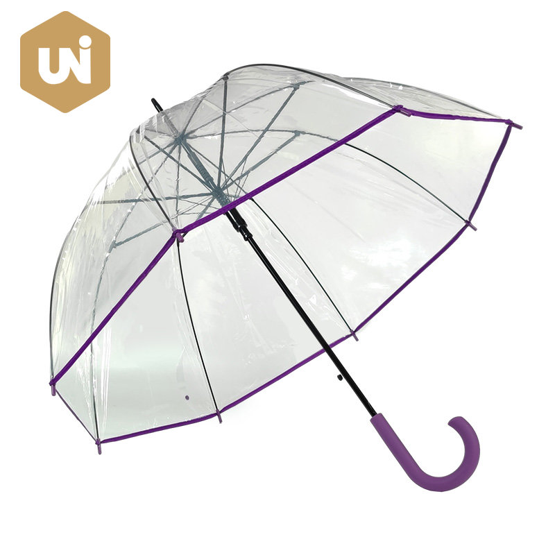 Warna Matching Clear POE Rain Umbrella